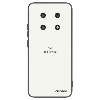 Picasee silikonski črni ovitek za Honor Magic4 Lite 5G - Girl, do it for you