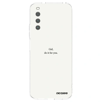 Picasee silikonski prozorni ovitek za Sony Xperia 10 IV 5G - Girl, do it for you