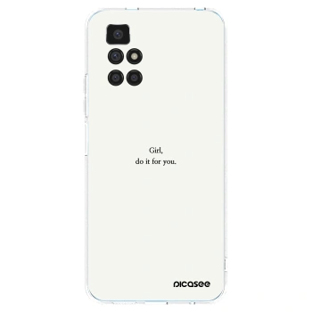 Picasee silikonski prozorni ovitek za Xiaomi Redmi 10 (2022) - Girl, do it for you