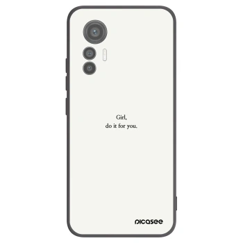 Picasee silikonski črni ovitek za Xiaomi 12 Lite - Girl, do it for you