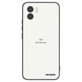 Picasee silikonski črni ovitek za Xiaomi Redmi A1 - Girl, do it for you