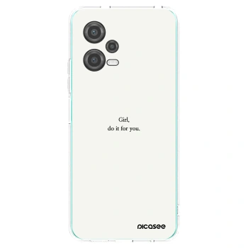 Picasee silikonski prozorni ovitek za Xiaomi Poco X5 - Girl, do it for you