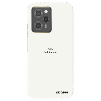 Picasee silikonski prozorni ovitek za Xiaomi Poco X5 Pro - Girl, do it for you