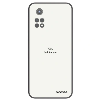 Picasee silikonski črni ovitek za Xiaomi Redmi Note 11S 5G - Girl, do it for you