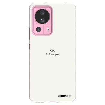 Picasee silikonski prozorni ovitek za Xiaomi 13 Lite - Girl, do it for you
