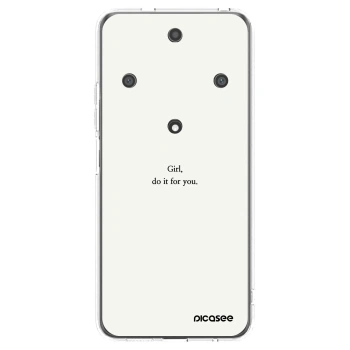 Picasee silikonski prozorni ovitek za Honor Magic5 Lite 5G - Girl, do it for you
