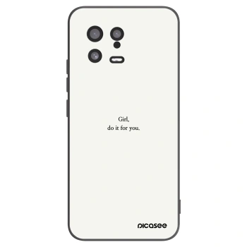 Picasee silikonski črni ovitek za Xiaomi 13 - Girl, do it for you