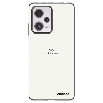 Picasee silikonski črni ovitek za Xiaomi Redmi Note 12 Pro+ 5G - Girl, do it for you