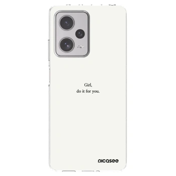Picasee silikonski prozorni ovitek za Xiaomi Redmi Note 12 Pro+ 5G - Girl, do it for you