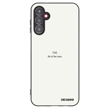 Picasee silikonski črni ovitek za Samsung Galaxy A14 5G A146P - Girl, do it for you