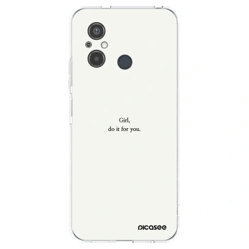 Picasee silikonski prozorni ovitek za Xiaomi Redmi 12C - Girl, do it for you