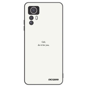 Picasee silikonski črni ovitek za Xiaomi Redmi Note 12S - Girl, do it for you
