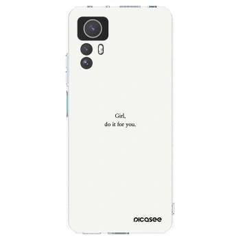 Picasee silikonski prozorni ovitek za Xiaomi Redmi Note 12S - Girl, do it for you