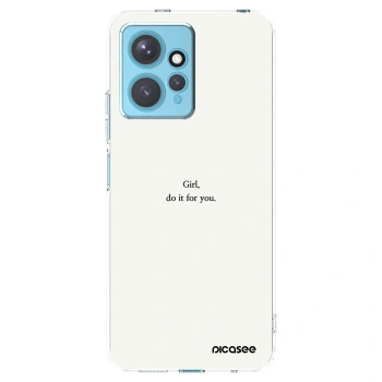 Picasee silikonski prozorni ovitek za Xiaomi Redmi Note 12 4G - Girl, do it for you