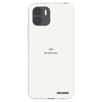 Picasee silikonski prozorni ovitek za Xiaomi Redmi A2 - Girl, do it for you