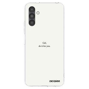 Picasee silikonski prozorni ovitek za Samsung Galaxy A04s A047F - Girl, do it for you