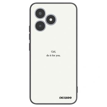 Picasee silikonski črni ovitek za Realme C53 - Girl, do it for you