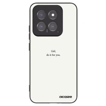 Picasee silikonski črni ovitek za Xiaomi 14 - Girl, do it for you