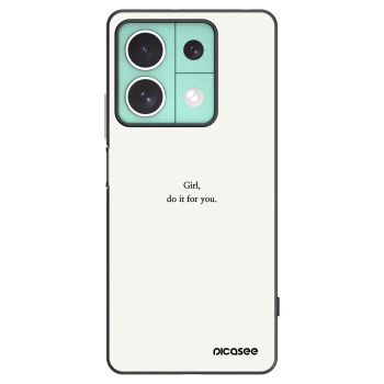 Picasee silikonski črni ovitek za Xiaomi Redmi Note 13 5G - Girl, do it for you