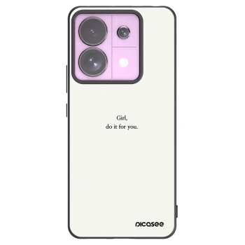 Picasee silikonski črni ovitek za Xiaomi Redmi Note 13 Pro 5G - Girl, do it for you