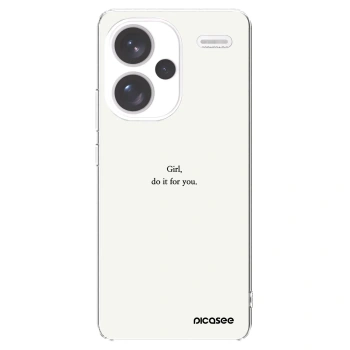 Picasee silikonski prozorni ovitek za Xiaomi Redmi Note 13 Pro+ 5G - Girl, do it for you