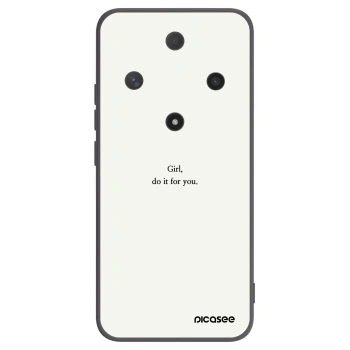 Picasee silikonski črni ovitek za Honor Magic6 Lite 5G - Girl, do it for you