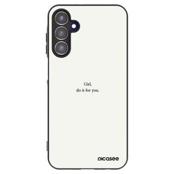 Picasee silikonski črni ovitek za Samsung Galaxy A15 A156B 5G - Girl, do it for you