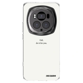 Picasee silikonski prozorni ovitek za Honor Magic6 Pro - Girl, do it for you