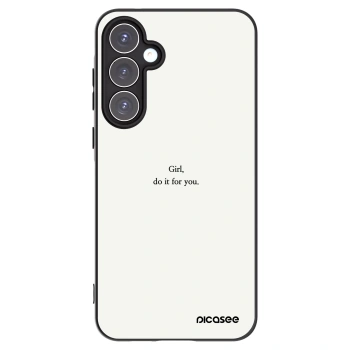 Picasee silikonski črni ovitek za Samsung Galaxy A55 5G A556B - Girl, do it for you
