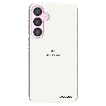 Picasee silikonski prozorni ovitek za Samsung Galaxy A55 5G A556B - Girl, do it for you