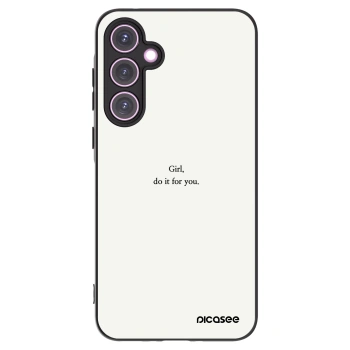 Picasee silikonski črni ovitek za Samsung Galaxy A35 5G A356B - Girl, do it for you