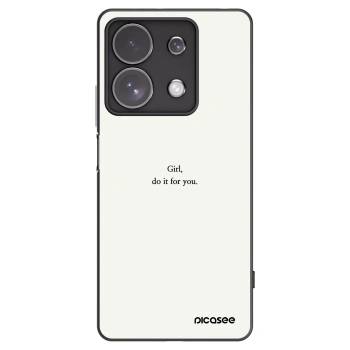 Picasee silikonski črni ovitek za Xiaomi Redmi Note 13 Pro 4G - Girl, do it for you