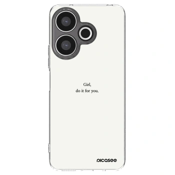 Picasee silikonski prozorni ovitek za Xiaomi Redmi 13 4G - Girl, do it for you