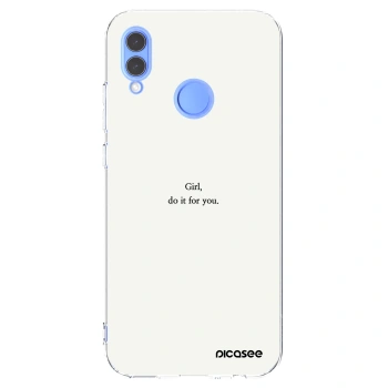 Picasee silikonski prozorni ovitek za Huawei P Smart 2019 - Girl, do it for you