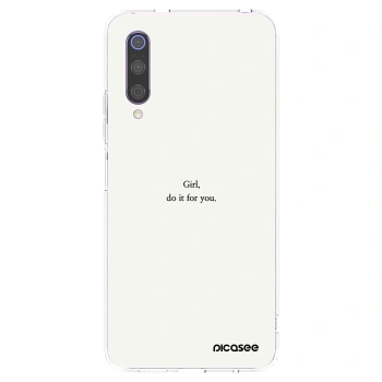 Picasee silikonski prozorni ovitek za Xiaomi Mi 9 - Girl, do it for you