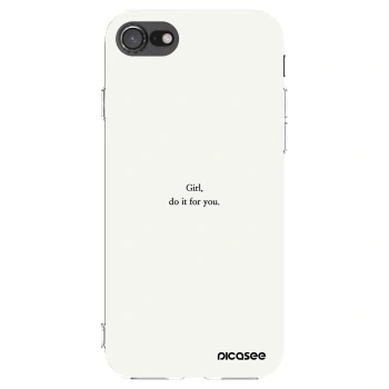 Picasee silikonski prozorni ovitek za Apple iPhone 7 - Girl, do it for you