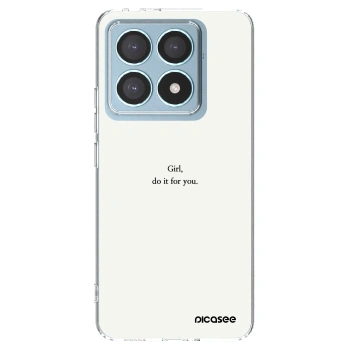 Picasee silikonski prozorni ovitek za Xiaomi 14T Pro - Girl, do it for you