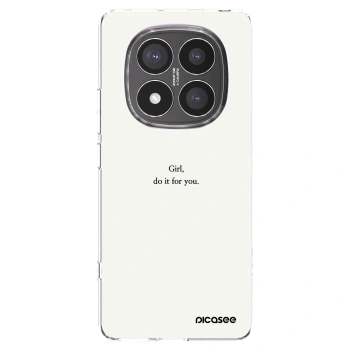 Picasee silikonski prozorni ovitek za Xiaomi Redmi Note 14 Pro+ 5G - Girl, do it for you