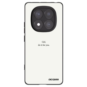 Picasee silikonski črni ovitek za Xiaomi Redmi Note 14 Pro 5G - Girl, do it for you
