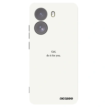 Picasee silikonski črni ovitek za Xiaomi Poco X7 - Girl, do it for you