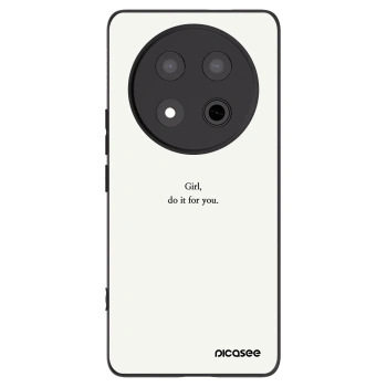 Picasee silikonski črni ovitek za Honor Magic7 Lite 5G - Girl, do it for you