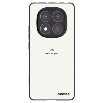 Picasee silikonski črni ovitek za Xiaomi Redmi Note 14 Pro 4G - Girl, do it for you
