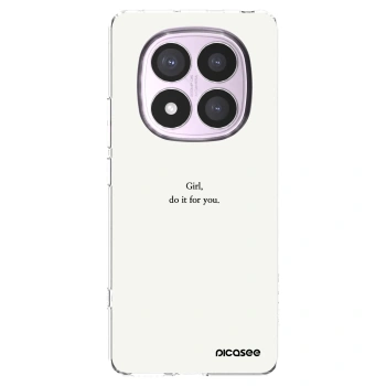 Picasee silikonski prozorni ovitek za Xiaomi Redmi Note 14 Pro 4G - Girl, do it for you