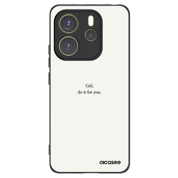 Picasee silikonski črni ovitek za Xiaomi Redmi Note 14 4G - Girl, do it for you