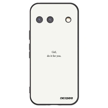 Picasee silikonski črni ovitek za Google Pixel 9 - Girl, do it for you