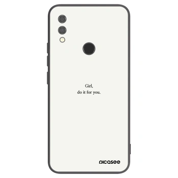 Picasee silikonski črni ovitek za Xiaomi Redmi Note 7 - Girl, do it for you