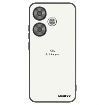 Picasee silikonski črni ovitek za Xiaomi Poco F6 - Girl, do it for you