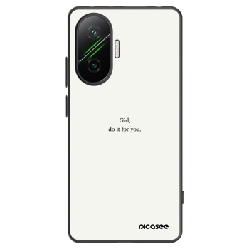 Picasee silikonski črni ovitek za Xiaomi Poco F7 5G - Girl, do it for you