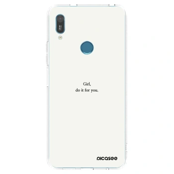 Picasee silikonski prozorni ovitek za Huawei Y6 2019 - Girl, do it for you