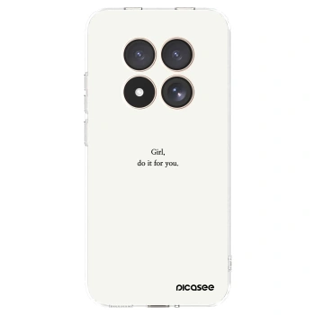 Picasee silikonski prozorni ovitek za Xiaomi Redmi Note 15 Pro 4G - Girl, do it for you